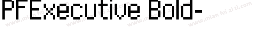 PFExecutive Bold字体转换